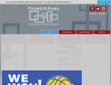 Tablet Screenshot of frame-o-rama.com